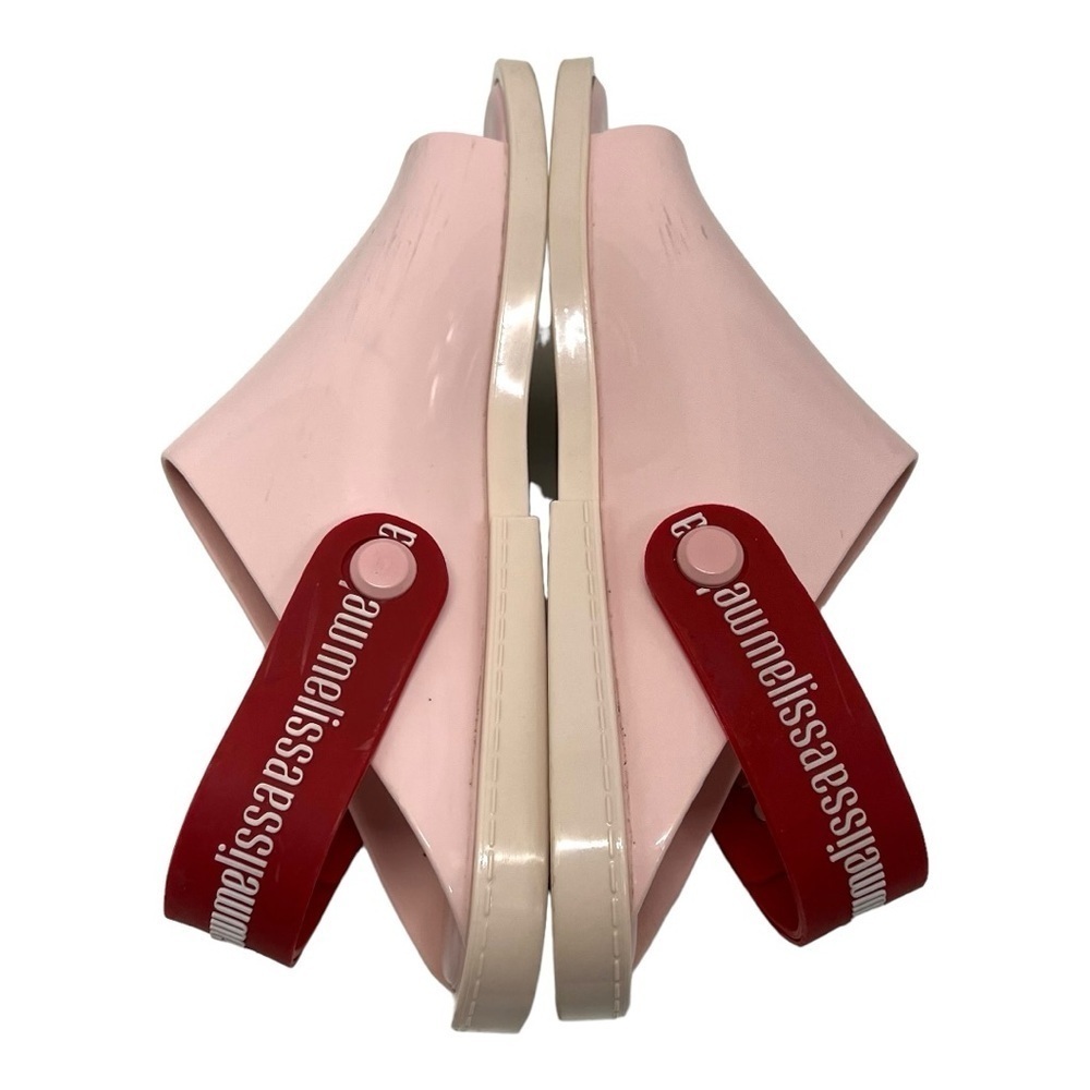 Melissa Twist Pink Jelly Slingback Scented PVC Casual Flat Sandals Women 8 - Picture 10 of 14